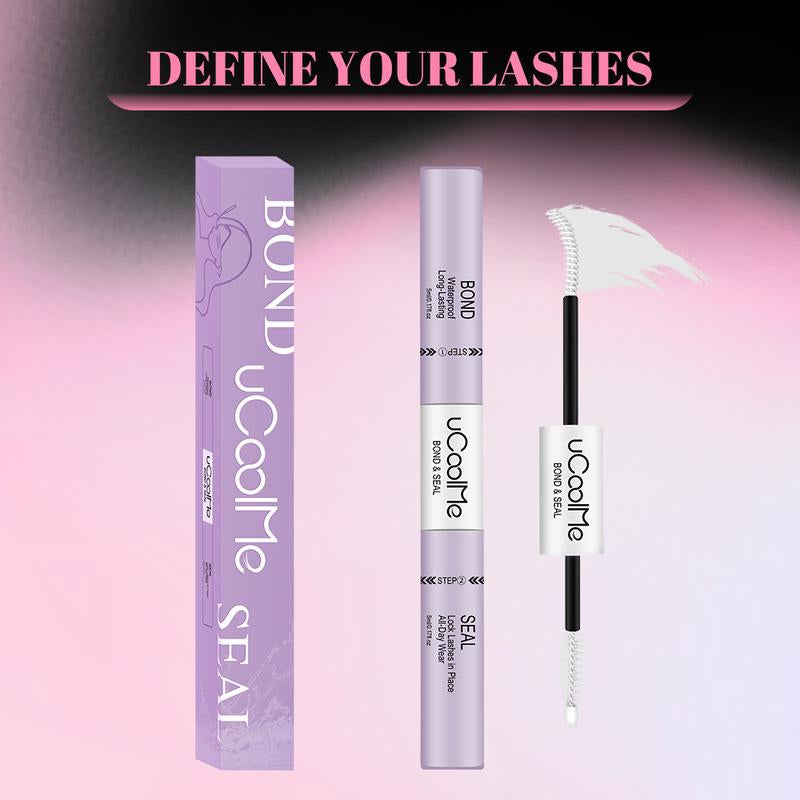 Ucoolme Lashes Cluster Bond & Seal & Remover for Girls Waterproof Longlasting Makeup 3In1 Glue